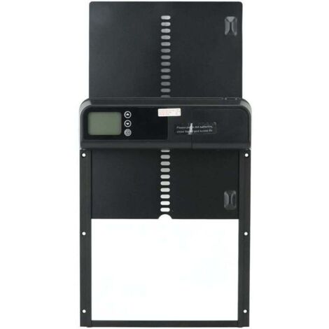 Eosnow,Porte automatique de poulailler avec minuterie en alliage d'aluminium IP45 affichage LED étanche ouvre-porte automatique de poulet alimenté par batterie pour la ferme
