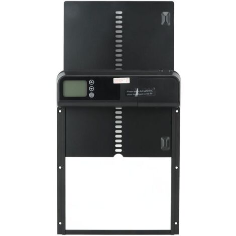 Eosnow,Porte automatique de poulailler avec minuterie en alliage d'aluminium IP45 affichage LED étanche ouvre-porte automatique de poulet alimenté par batterie pour la ferme