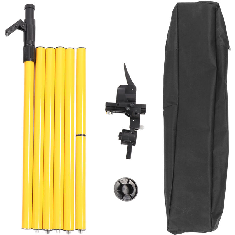 Poteau de montage Laser de 4.2m, Rotation à 360 degrés, multifonction, réglage fin, tige télescopique avec Base à ressort - Eosnow