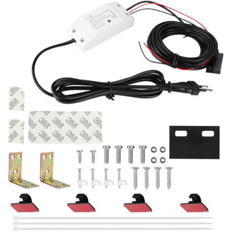 Eosnow,Supporto per dispositivo apriporta con telecomando per porta del garage per Alexa Google EU 100-240V