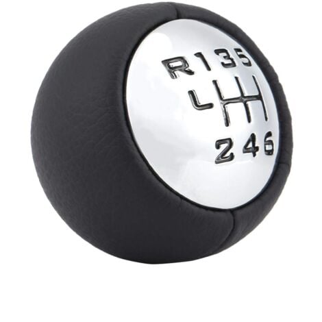 Eosnow,Tête de pommeau de levier de vitesse de voiture 6 vitesses pour Peugeot 307 308 3008 407 5008 807 Citroen C3 C4 C8