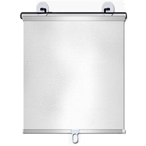Eosnow,Voiture rideaux rétractables pare-brise pare-soleil aveugles protecteurs ventouse montage argent plaqué Film