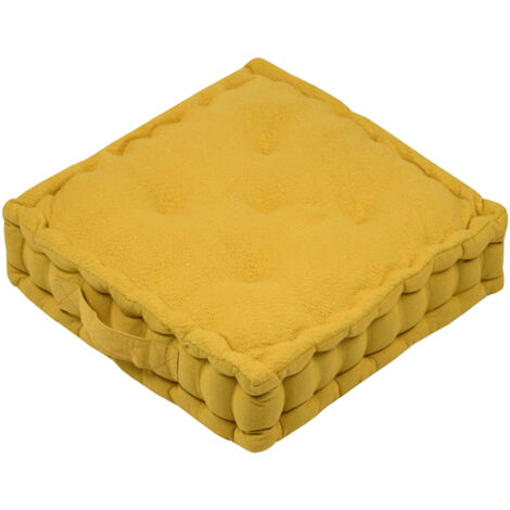 Épais coussin de sol en coton Marlow curry