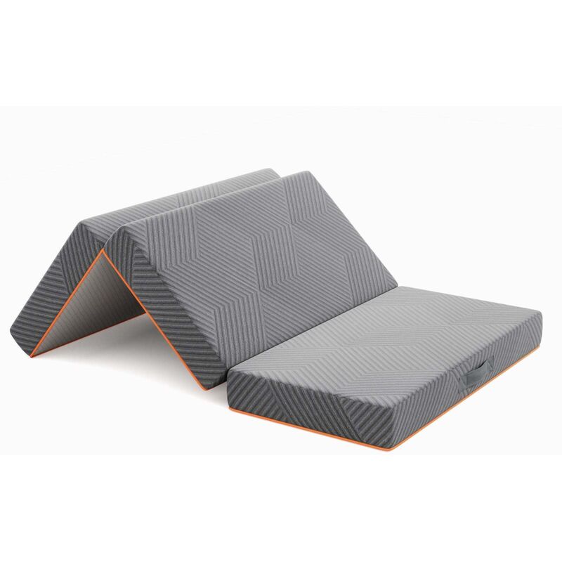 Matelas Pliable 90x190x15cm Mousse Mémoire Gel Lit d’Appoint