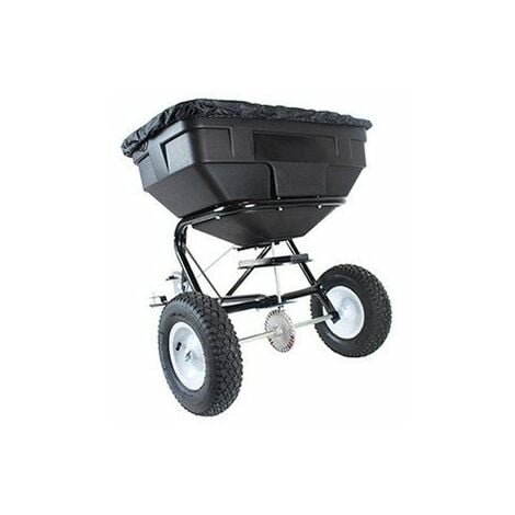 Épandeur rotatif à tracter capacité maximale 56 kg avec débit réglable, largeur d'épandage de 2,5 à