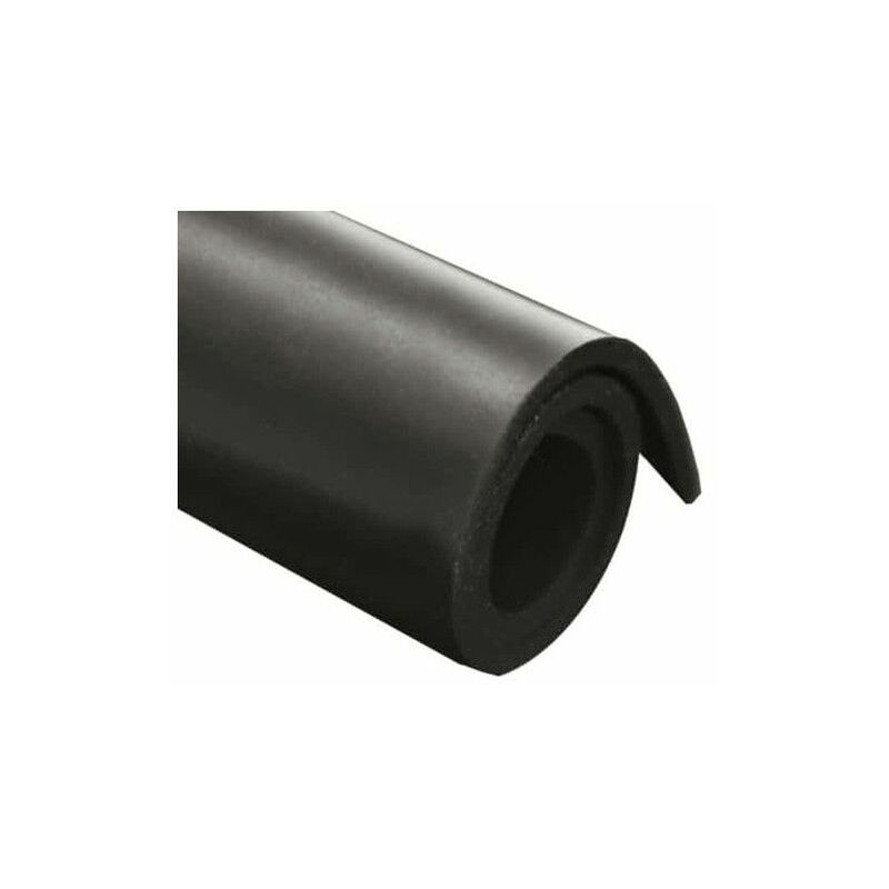 EPDM foglio di gomma dello spessore 100x140cm 2 millimetri - Noir