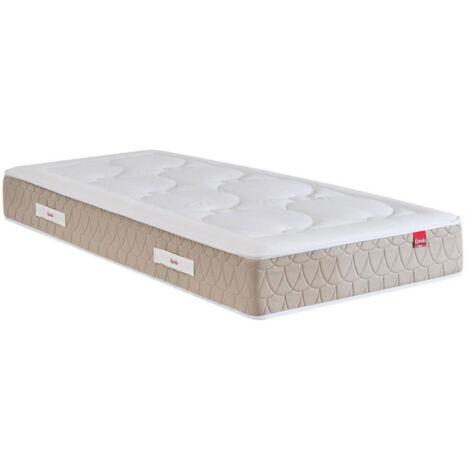 Matelas ressorts ensachés et latex 90x190 cm – Accueil équilibré – 620 ressorts – 2 cm latex – Fabrication France – Epeda