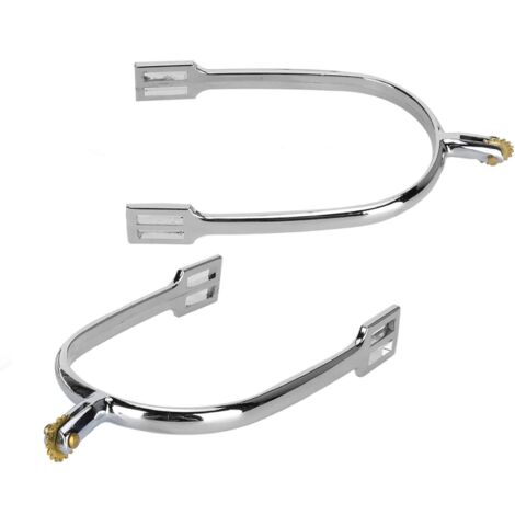 Éperons de cheval en alliage de Zinc, accessoire d'équitation de style anglais avec roulette rotative en cuivre