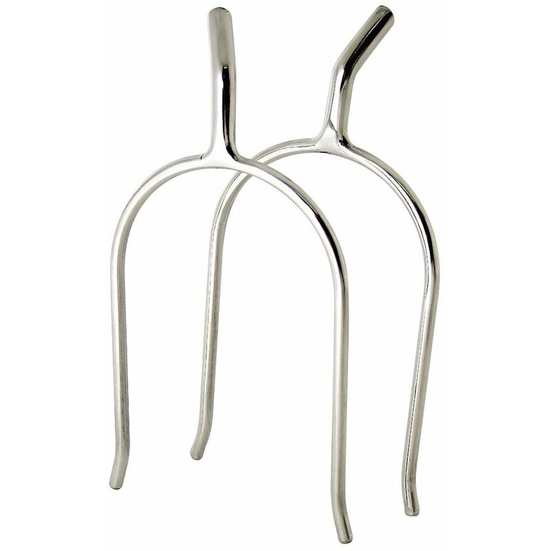 Perons de pression portugais en acier inoxydable avec tige courbée de 45 mm