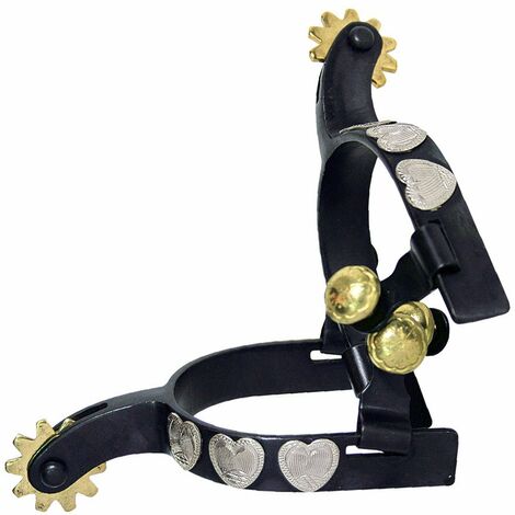 Éperons pour bébés avec inserts en forme de cœur et roues interchangeables