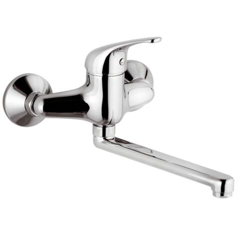 Epic 2 miscelatore monocomando a muro lega in ottone finitura cromo lucido