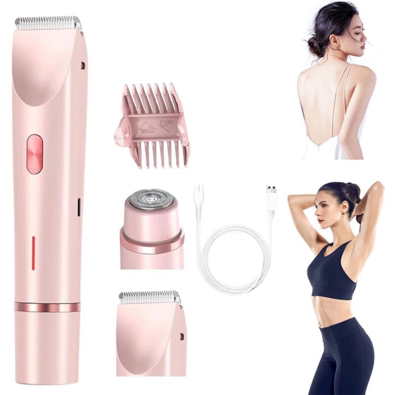 Epilateur electrique femme, Dual Head Shaver Women,rasoir Gildan Femme,rasoir Anti Coupure Femme,epilateur Defepilateur Femmenitif