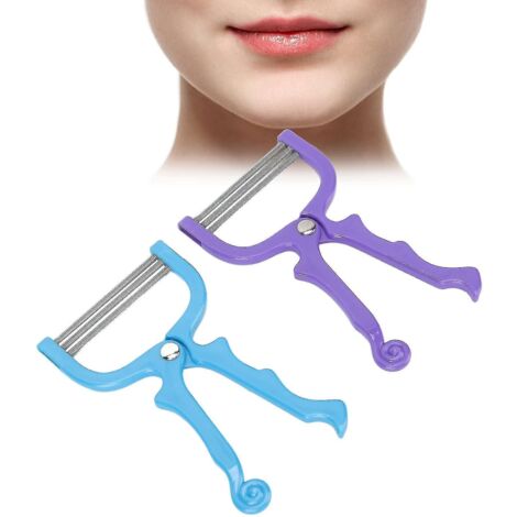 Épilateur facial en deux parties, efficace et doté d'une pointe fine, appareil portable pour l'épilation du visage et des lèvres. - AquaForge
