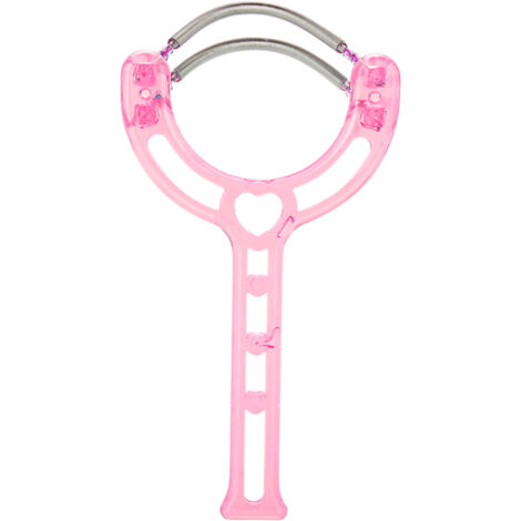 Épilateur Visage Lèvres Sourcils à Ressort Portable - Outil Beauté (Rose)