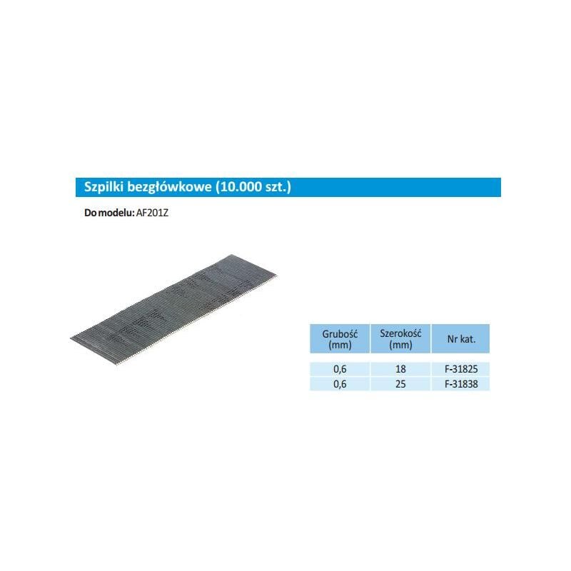 ÉPINGLE MAKITA 0,6x25mm /10000 pcs.