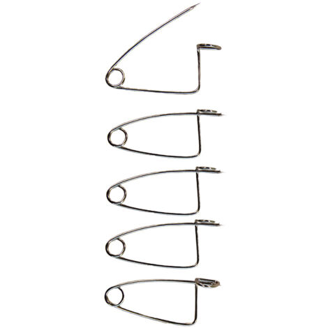 Épingles de bouclement avec œillet pour ovin 8 cm, par 5
