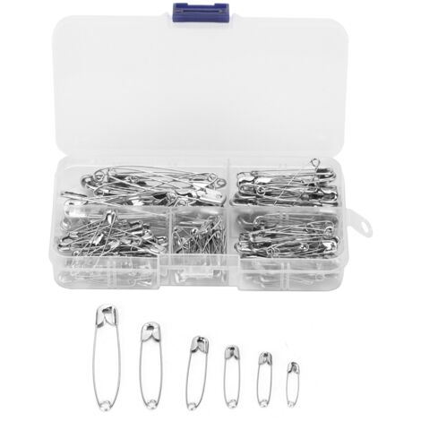 Épingles De Sécurité - Acier Inoxydable - 6 Tailles Différentes - Pour Couture, Broderie, Patchwork Et Réparations De Vêtements - Lot De 120 Pièces