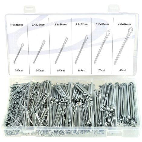 Épingles geko g02804 acier inoxydable assortiment 1000 pcs