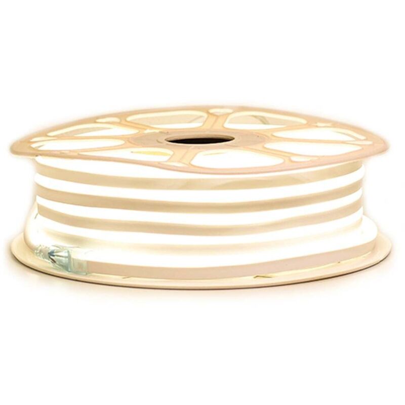 

EPISTAR profesional 2835 120 LED/m 'neón flexible' Cinta LED de 25 o 50 metros de color blanco Estanco al agua caliente (IP68) | Longitud: 50 metros