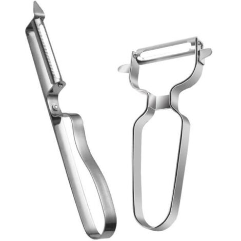 Éplucheur à légumes - Inox - Double Tranchant - Pratique - Compatible lave-vaisselle - Lot de 2