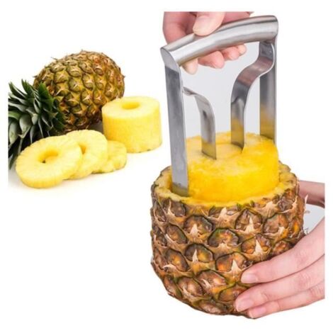 Éplucheur d'ananas - Acier inoxydable 304 - Lame épaisse - Compatible lave-vaisselle - Poignée ergonomique