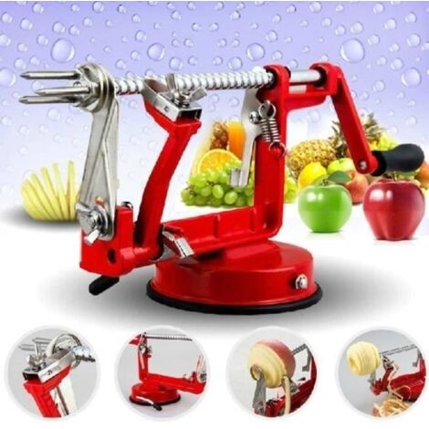 Eplucheur de Pommes 3 en 1 Modèle - Taille-crayon - Rouge