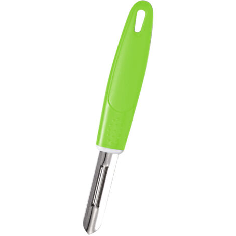 Éplucheur Légumes Inox Design Ergonomique avec Trou Suspendu Vert pour Cuisine Maison Restaurant