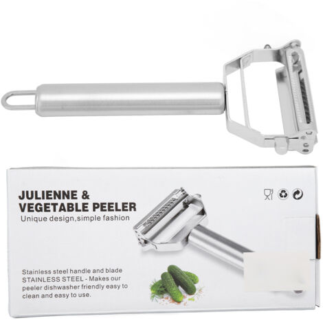 Éplucheur Râpe 2 en 1 Acier Inoxydable pour Légumes et Fruits - Carotte, Pomme de Terre, Melon