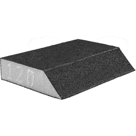 Éponge à poncer graphite 55h923 grain K120 côté biseauté