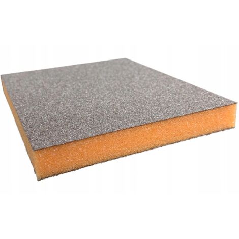 Éponge abrasive Indasa MEDIUM (orange) double face 98x120x13