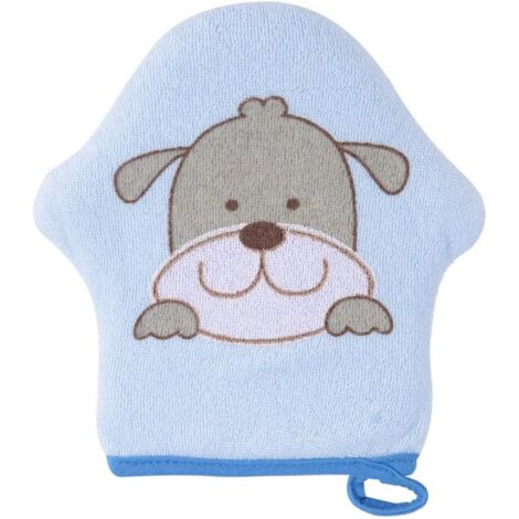 Éponge de douche de bébé en coton doux de dessin animé (chien)