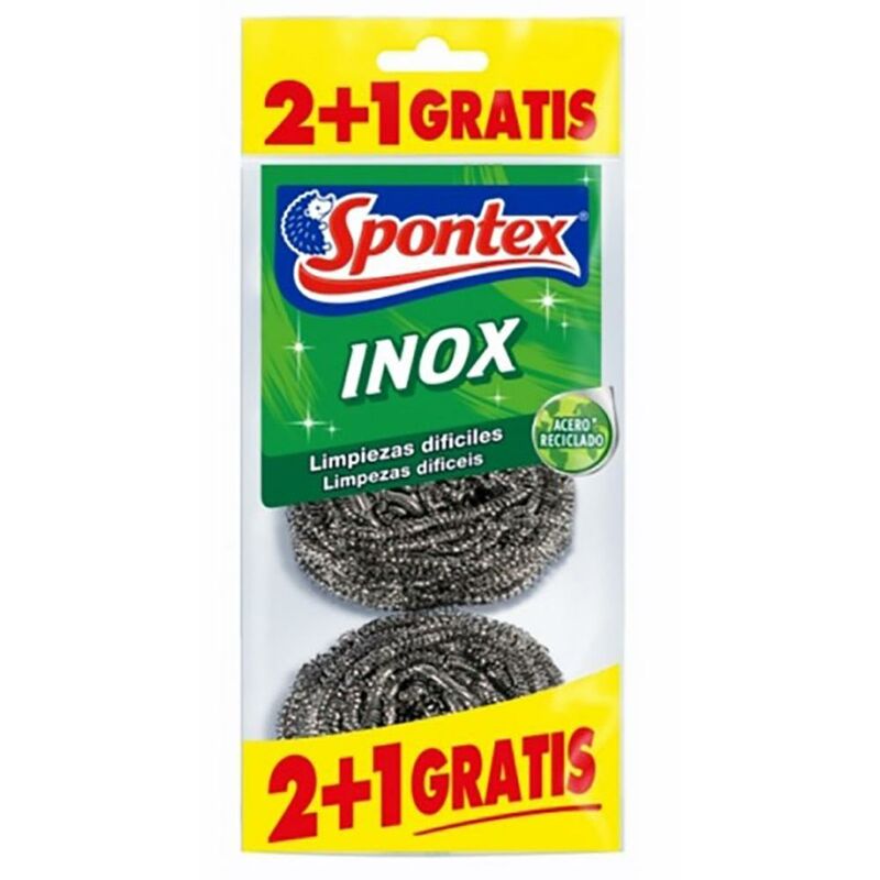 Spontex - ponge de nettoyage en acier inoxydable