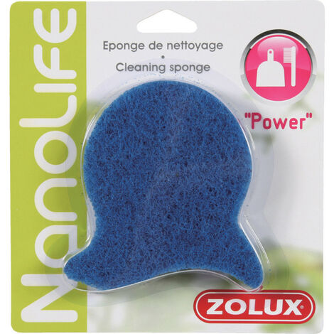 Eponge de nettoyage Power pour aquarium couleur bleu - zolux