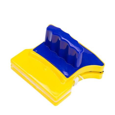 Éponge de nettoyage pratique pour vitres - Essuie-glace double face Outil de nettoyage magnétique Utile Brosse d'essuyage pour surface de verre Durable（1pc）
