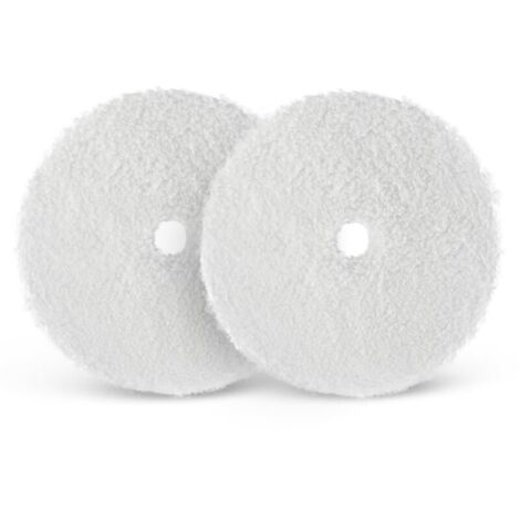 Éponge de polissage en microfibre, 2Pièces 150mm Tampons Microfibres disques de Finition en Microfibre Pour Polisseuse Voiture, Machine à polir Polisseuse Orbitale Polisseuse Excentrique