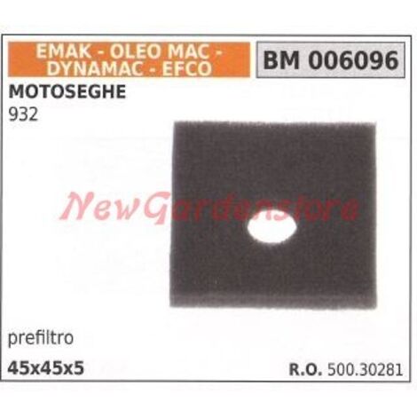 Eponge de préfiltre à air EMAK tronçonneuse 932 006096