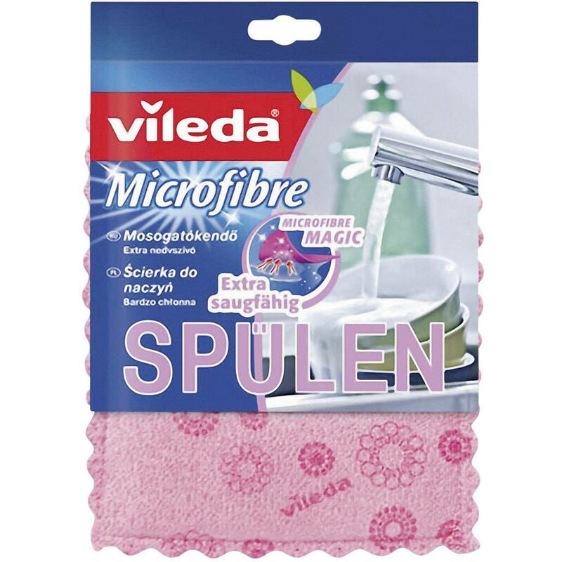 Ponge de vaisselle en microfibres Vileda Rosa 132502 V220661