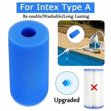 Éponge Filtrante Lavable et Réutilisable pour Piscine - Cylindre Concentrique (Dimensions: 20x10x4cm)