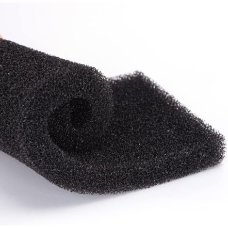 Éponge filtrante pour aquarium au charbon actif, L 32 x l 12 x H 2 cm, coton biochimique haute densité, grande taille, découpable