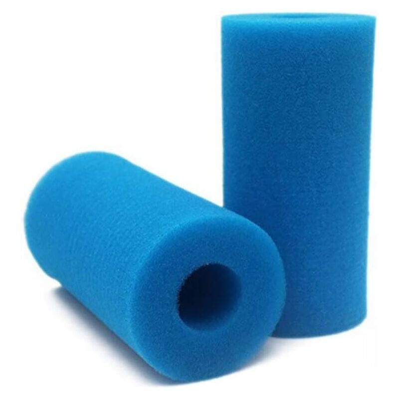 Ponge Filtrante Type a, Mousse pour Filtre Piscine, Filtre Piscine Lavable Reutilisable, Filtre éponge Cartouche, Filtre Spa Intex Reutilisable, 2
