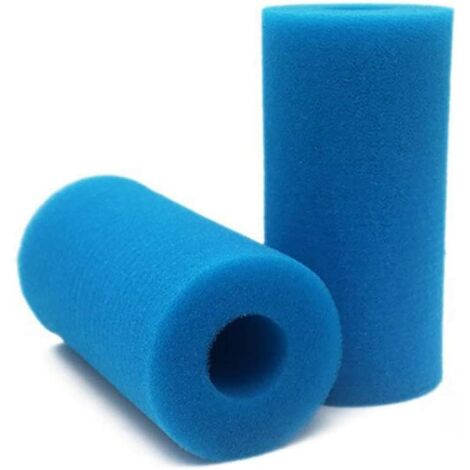 Éponge Filtrante Type A, Mousse pour Filtre Piscine, Filtre Piscine Lavable Reutilisable, Filtre Éponge Cartouche, Filtre Spa Intex Reutilisable, 2 Pièces