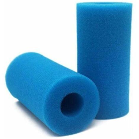 Éponge Filtrante Type A, Mousse pour Filtre Piscine, Filtre Piscine Lavable Reutilisable, Filtre Éponge Cartouche, Filtre Spa Intex Reutilisable, 2 Pièces