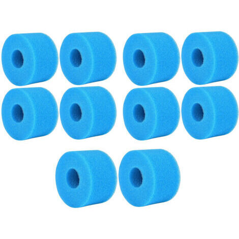Éponge Filtrante Type S1, Cartouche de Filtre en Mousse, Mousse pour Filtre Piscine, Réutilisables et Lavables, Filtre en Mousse pour Spa, Piscine