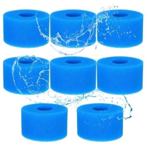 Éponge Filtrante Type S1, Lot de 8 Filtres pour Spa, Cartouche Réutilisable, Mousse pour Piscine, wj