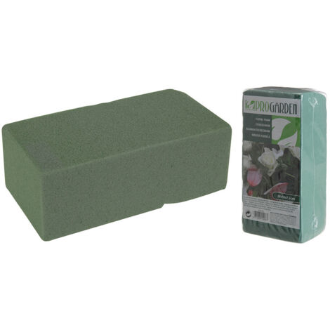 Éponge florale verte humide 20 x 10 cm
