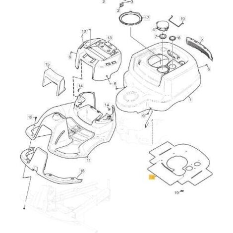 ÉPONGE ORIGINALE POUR CAPOT STIGA - 1137-0965-01