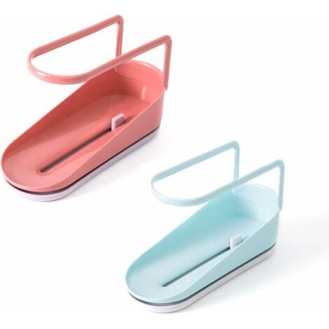 Éponge porte-savon égouttoir bac d'évier Panier de bac de vidange de support d'évier Support à éponge multifonctionnel Support à Éponge pour Cuisine Salle De Bain Plats de Savon avec Couvercle