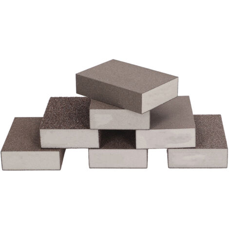 Éponges de ponçage, blocs secs et humides, mousse de sable grossier, moyen et fin, grain 36 60 80 100 120 180 220, 7 pièces