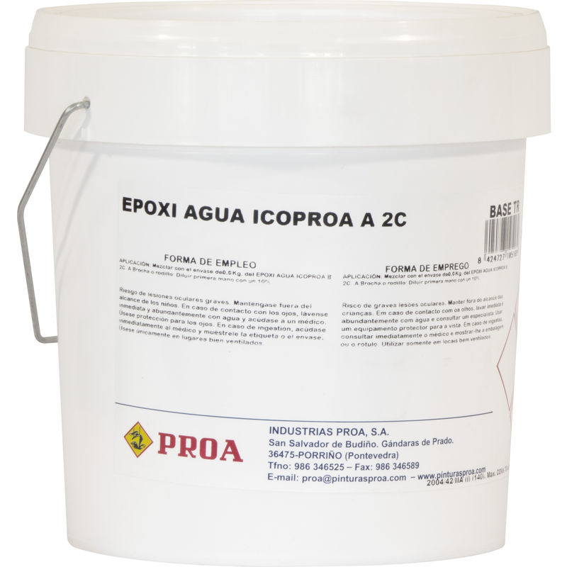 

EPOXI AGUA ICO 2 COMPONENTES, Verde prado RAL 6001 3lts - Proa