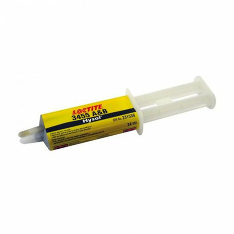 Epoxie Bicomposant Gris Poxymatic Alu Loctite EA 3455 Seringue 24mL